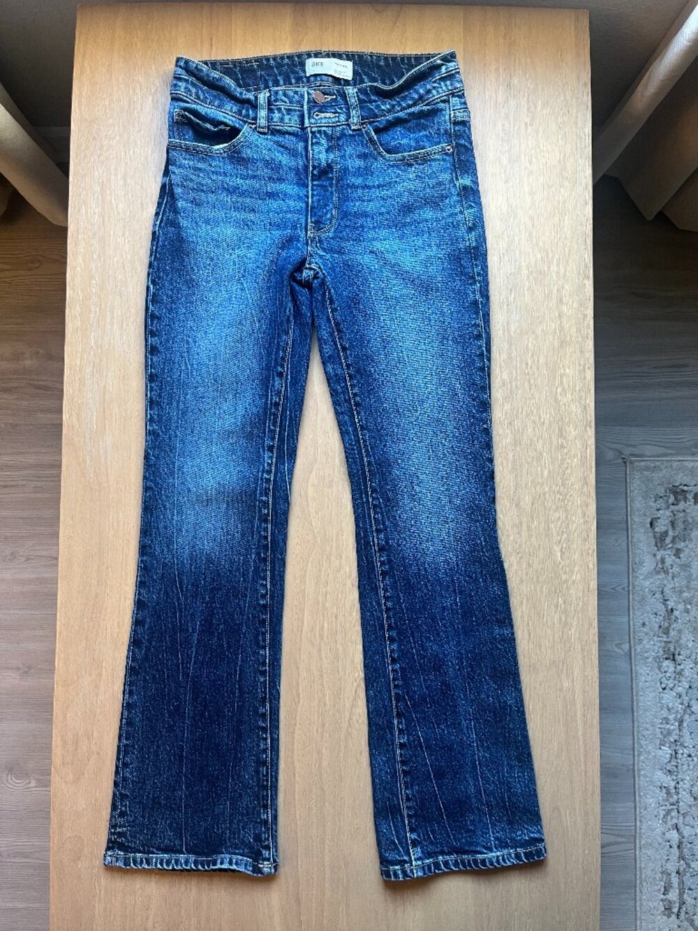 BKE Payton Women's Mid Rise Universal Fit Bootcut Blue Jeans Size 25x30